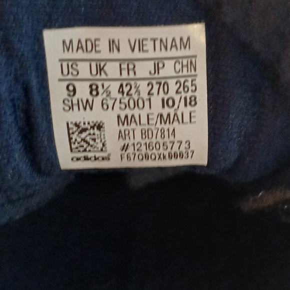 Adidas I-5923 Collegiate Navy Athletic Running Shoes Men's Size 9 Vintage - Picture 11 of 11